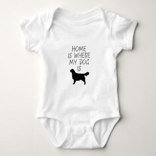 Hemmet är var min hund är (den guld- retrieveren t-shirt