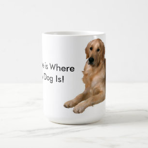 Hemmet är var min hund är kaffemugg