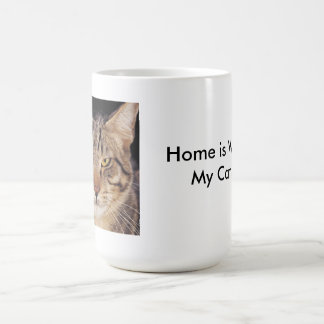Hemmet är var min katt är kaffemugg