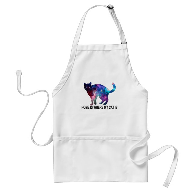Hemmet är var min katt är Tshirts.png Förkläde (Framsidan)