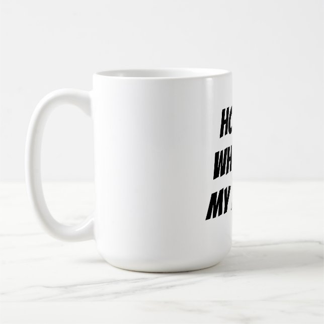 Hemmet är var min mamma är kaffemugg (Vänster)