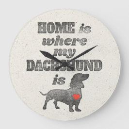 Hemmet är var min tax är träklossPrinting Stor Klocka