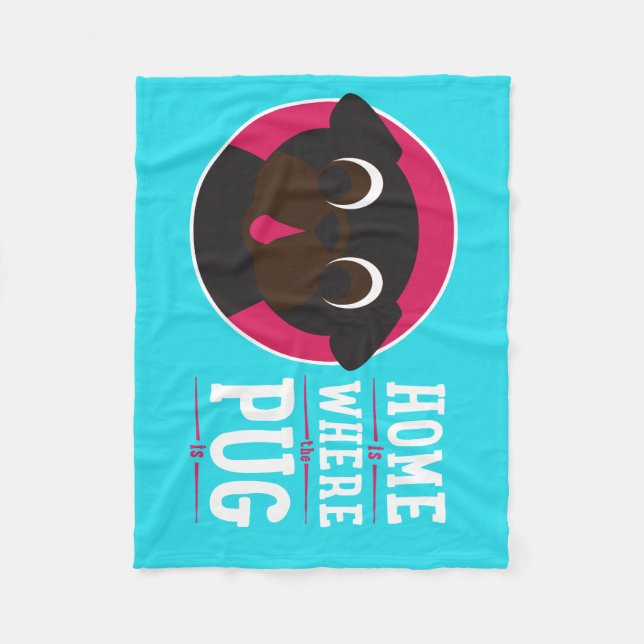 Hemmet är var mopset är ullfilten fleecefilt (Framsidan)