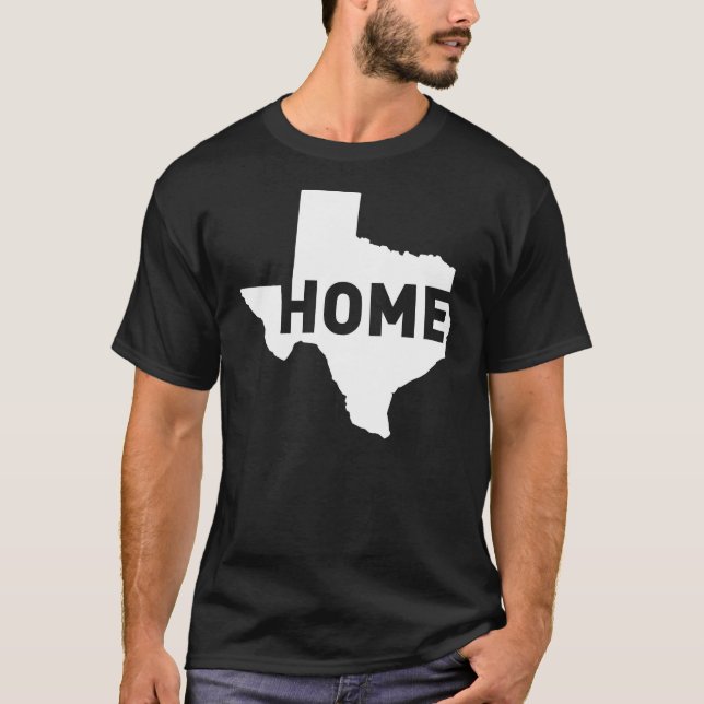 Hemmet är var Texas är Tee Shirt (Framsida)