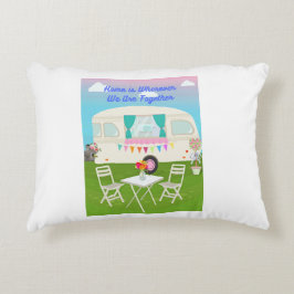 Hemmet är var vi än är tillsammans  prydnadskudde