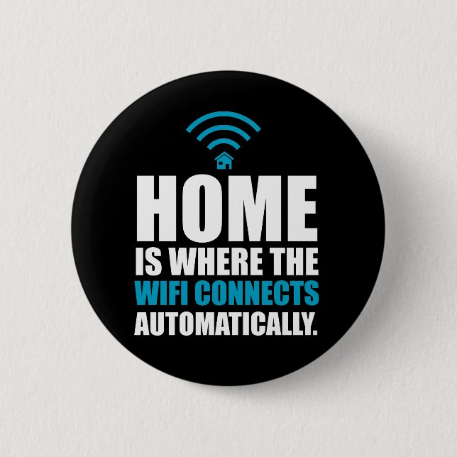 Hemmet är var Wi-Fien förbinder automatiskt Knapp (Framsida)