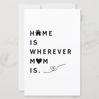 Hemmet är vart mamma än är – Present till mamma