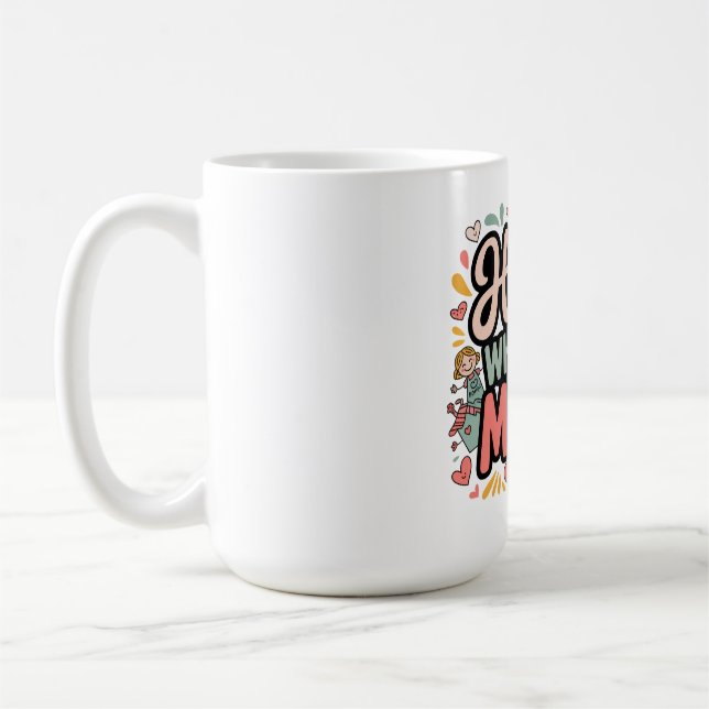 Hemmet är vart min mamma än är kaffemugg (Vänster)