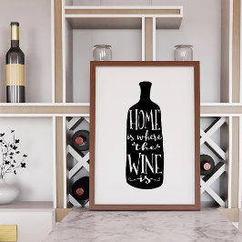 Hemmet är Vin. | Art Skriv ut Poster
