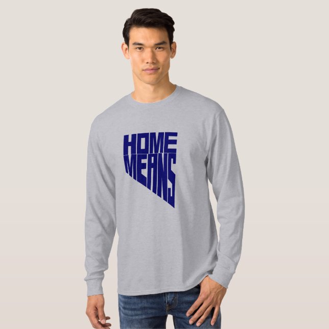 Hemmet betyder långärmaden för den Nevada T-shirt (Hel framsida)
