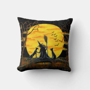 Hemmet dekor, kudder, Halloween, häxan, Kudde
