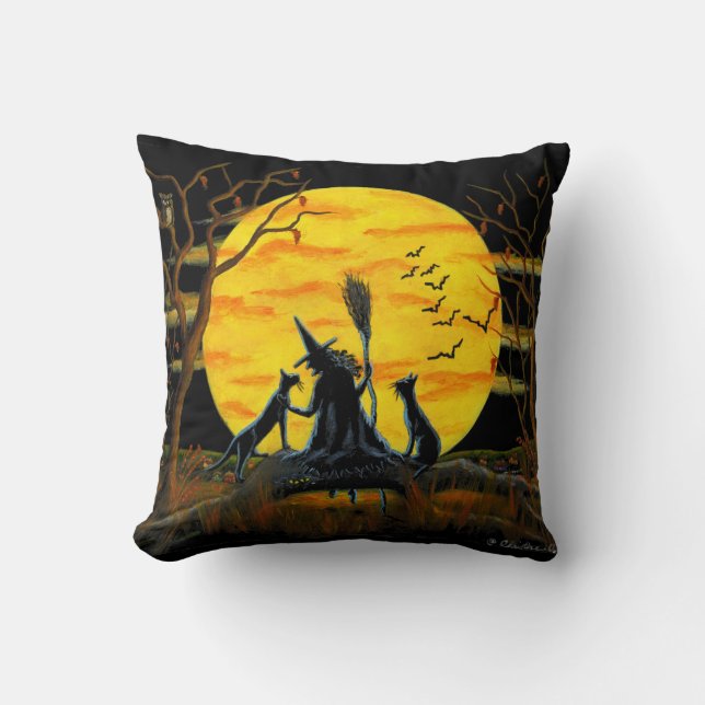 Hemmet dekor, kudder, Halloween, häxan, Kudde (Framsida)