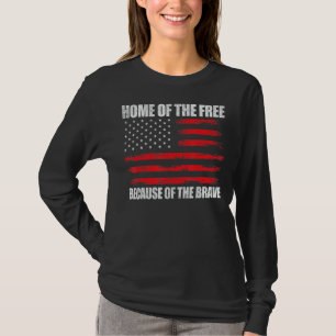 Hemmet för de fria amerikanska Flagga-bojorna i Ma T Shirt