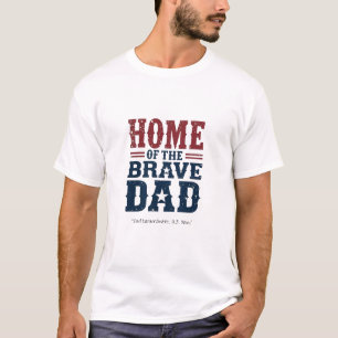 Hemmet för den modige pappatröjan – Anpassad patri T Shirt