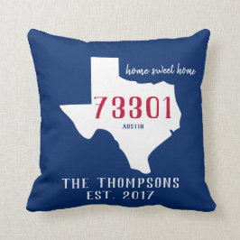 Hemmet för den Texas kudder det beställnings- Kudde