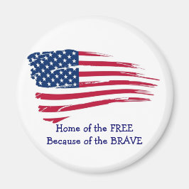 Hemmet för Flagga Free Vågigt Magnet