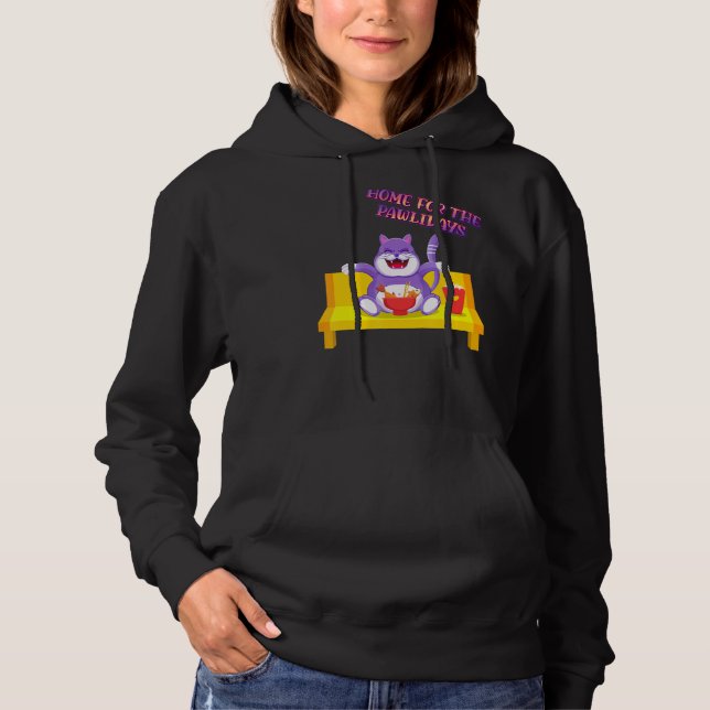 Hemmet för Pawlidays-katt Humous T Shirt (Framsida)