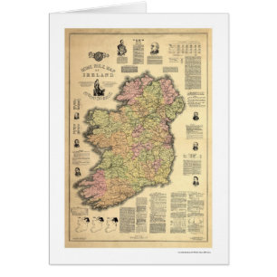 Hemmet härskar av Irland balanserar by 1893 Hälsningskort