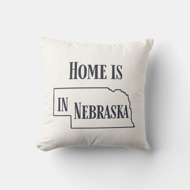 Hemmet i Nebraska Kudde (Framsida)