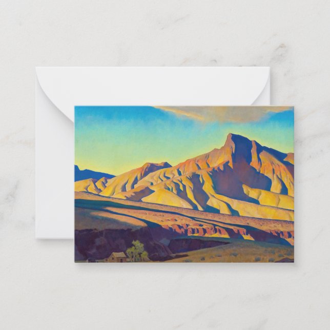 Hemmet i öknen Råtta av Maynard Dixon Anteckningskort (Framsida)