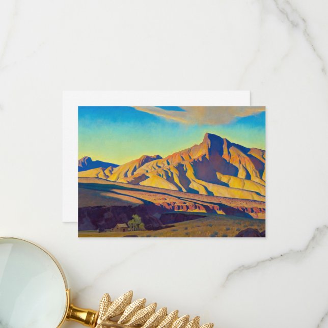 Hemmet i öknen Råtta av Maynard Dixon Tack Kort (Fram/Back In Situ)