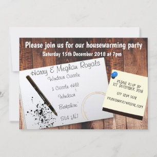 Hemmet party New Inbjudningar