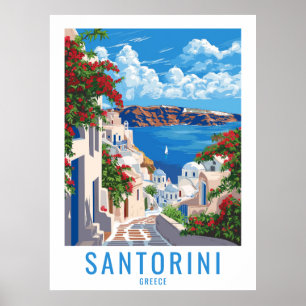 Hemmet Santorini: Santorini Grekland Poster