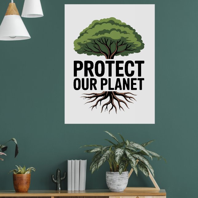 Hemmet till en grönare framtid är rotat i handling poster (Vardagsrum 1)