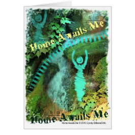 Hemmet väntar på mig hälsningskort