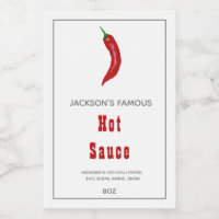 Hemmets heta sås | Chilisås Etikett
