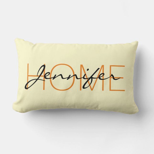 Hemmonogram för Cream färg Lumbarkudde (Framsida)