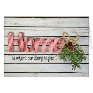 Hemnotering och Gräs Hälsningskort