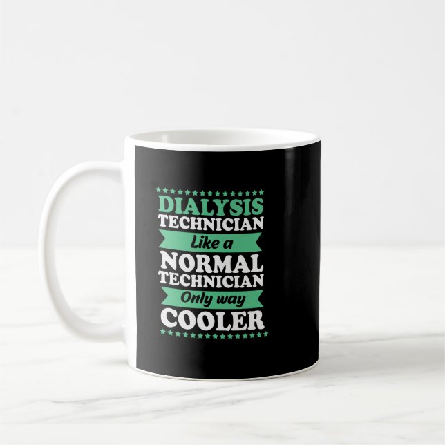 Hemo Tech Nephrology Funny Dialystekniker Kaffemugg (Vänster)