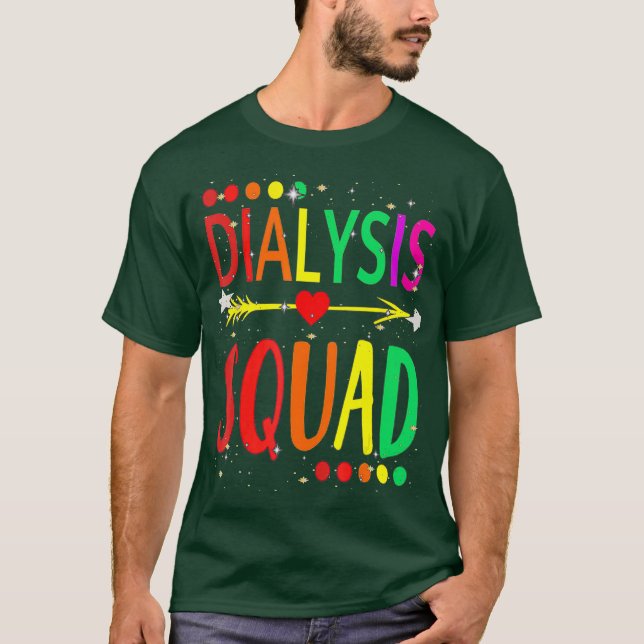 Hemodialys Squad dialysis Awareness T Shirt (Framsida)