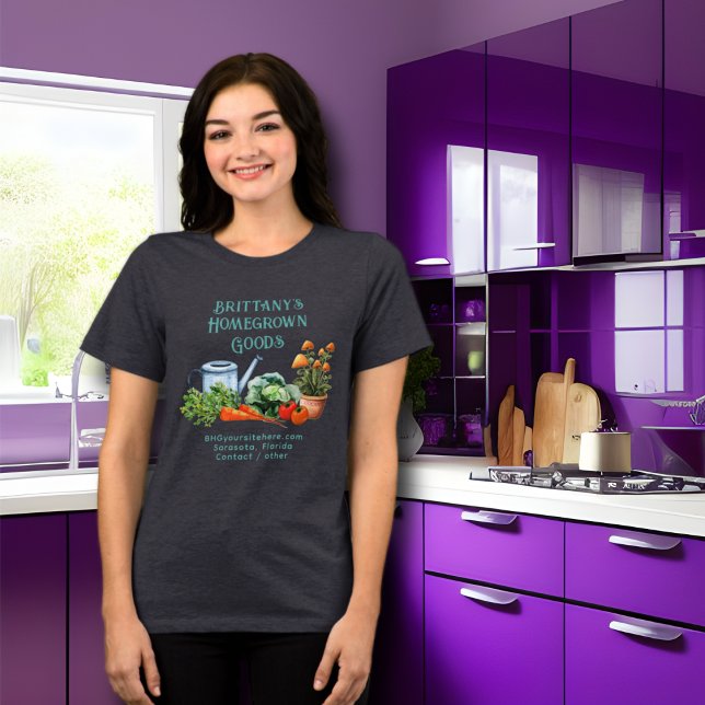 Hemodlad Garden Business Advertising T Shirt (Skapare uppladdad)