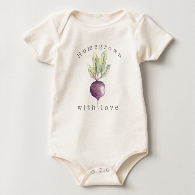 Hemodlad med kärlek | Bete | Organic Veggie T Shirt (Framsida)