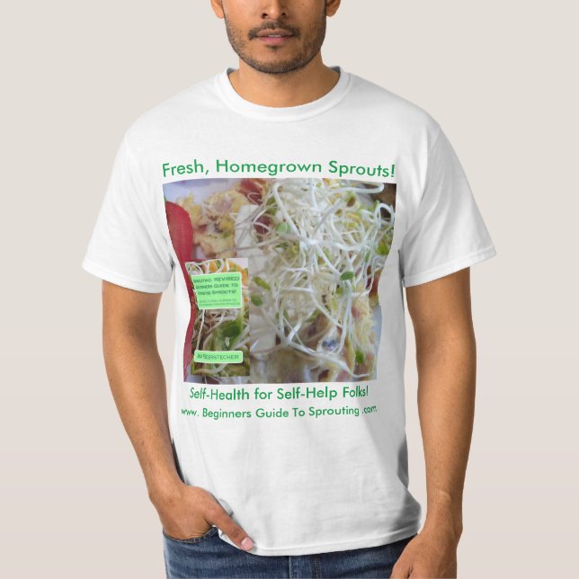 Hemodlade groddar! Självhälsa för självhjälpsmappa Tee (Framsida)