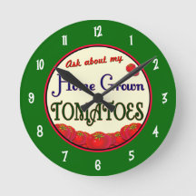 Hemodlade tomater Retro Gardener Wall Clock