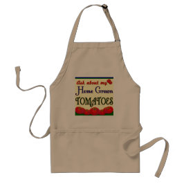 Hemodling Tomato Garden Slogan Apron Förkläde