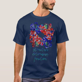 Hemoglobinstrukturen bestämmer funktionen t shirt