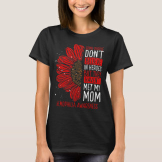 Hemophilia Awareness Ribbon Mom Warrior T Shirt