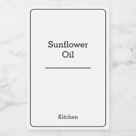 Hemorganisationen Minimalialist Modern Storage bur Mat Etikett