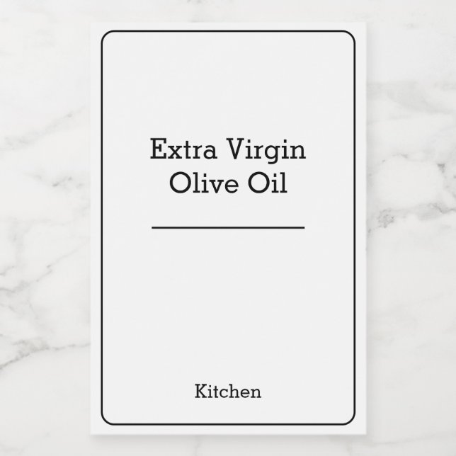 Hemorganisationen Minimalialist Modern Storage bur Mat Etikett (Singel etikett)