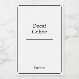 Hemorganisationen Minimalialist Modern Storage bur Mat Etikett