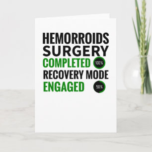 Hemorroider Survivor Surgery Recovery Gifts Kort