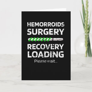 Hemorroider Survivor Surgery Recovery Gifts Kort