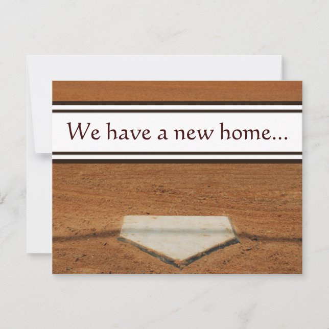 Hemplatta Adress-kontaktkort för Vi har flyttat Meddelande (Framsida)