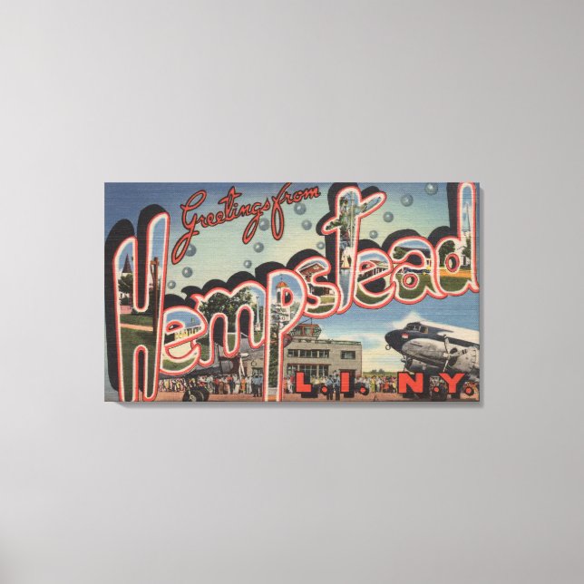 Hempstead, New York - Stora Brev Scenes Canvastryck (Framsida)
