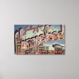 Hempstead New York - stora brevplatser Canvastryck