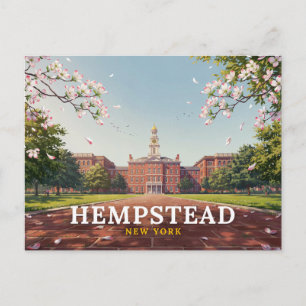 Hempstead New York Town Hall Dogwood Resa Vykort